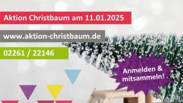 Auch in diesem Jahr lädt der CVJM Gummersbach zur beliebten „Aktion Christbaum“ ein.