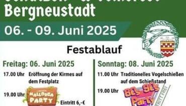 Schützenfest Bergneustadt 2025 in Bergneustadt - Das Festprogramm.