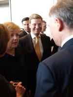 Bundeskanzlerin Dr.Angela Merkel und FDP-Chef Guido Westerwelle gratulieren Horst Köhler